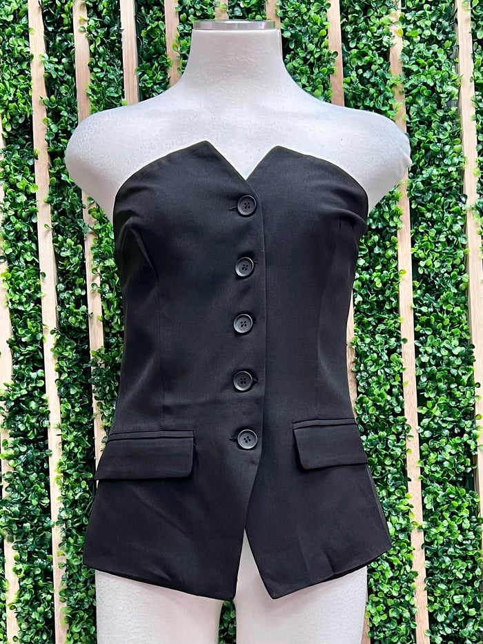 Front V Bustier Top