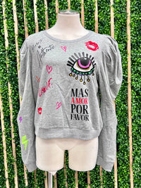 Fun Multi Print Sweater