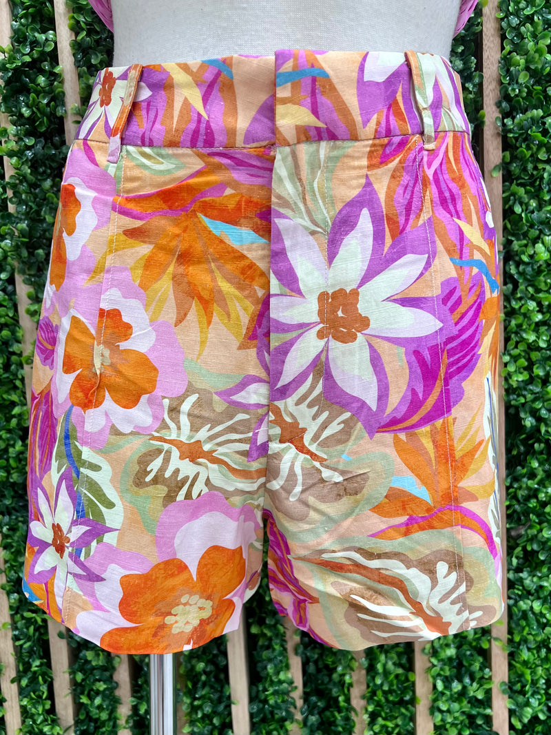 Delicate Orange Purple Shorts