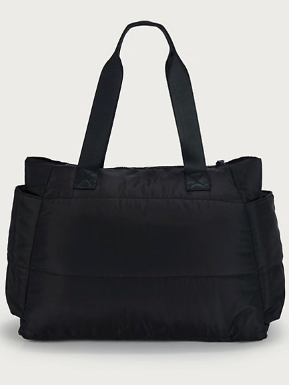 Black Puffy Overnight Bag