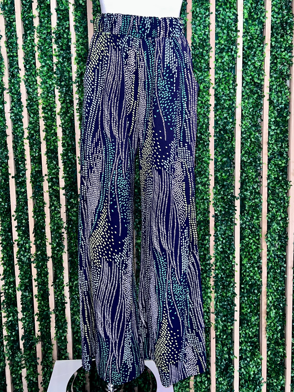 Green Dream Beads Palazzo Pant