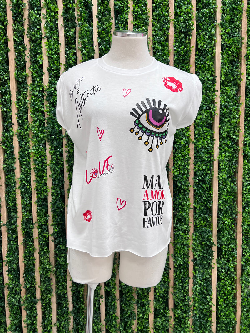 Bululu Message Sleeveless Top