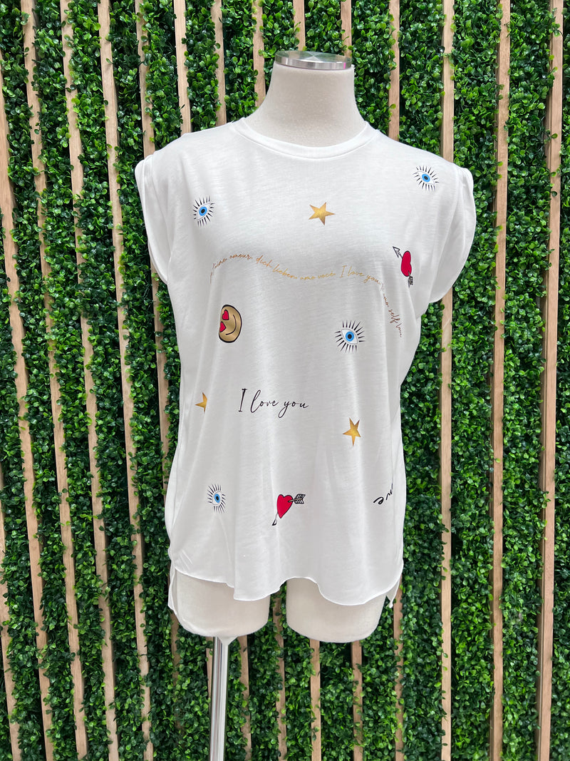 Bululu Message Sleeveless Top