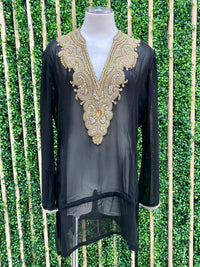 Exquisite Rhinestone Embellished Coverup