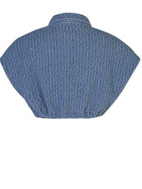 Textured Denim Crop Top