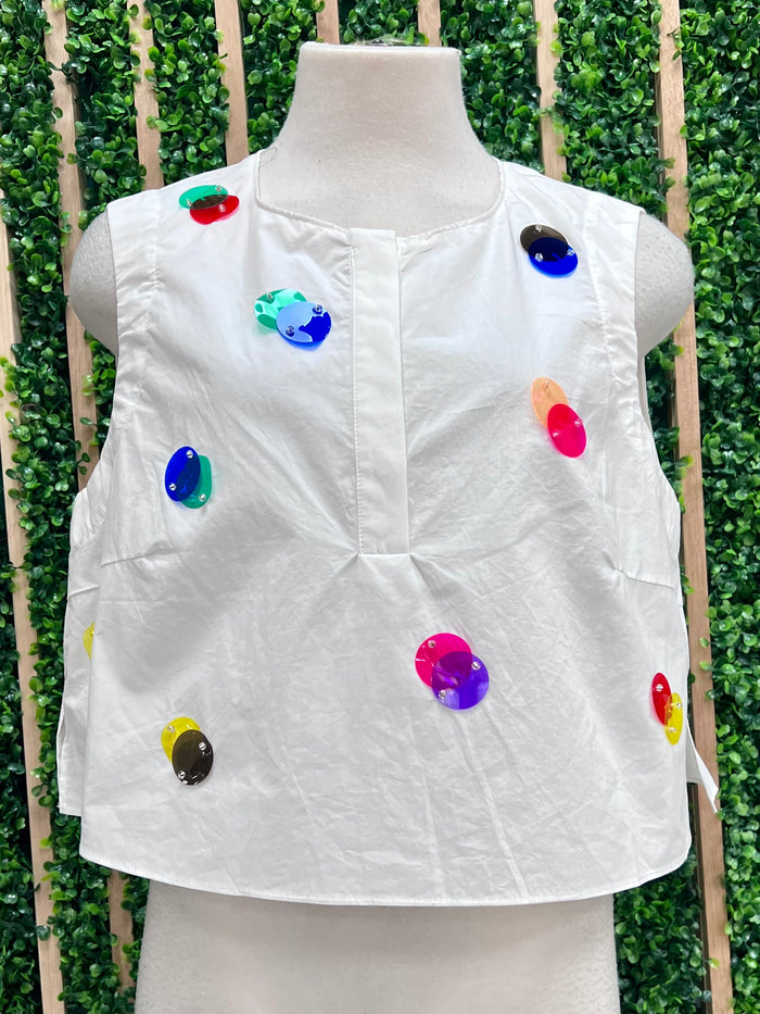 Sequin Dots Loose Fit Top