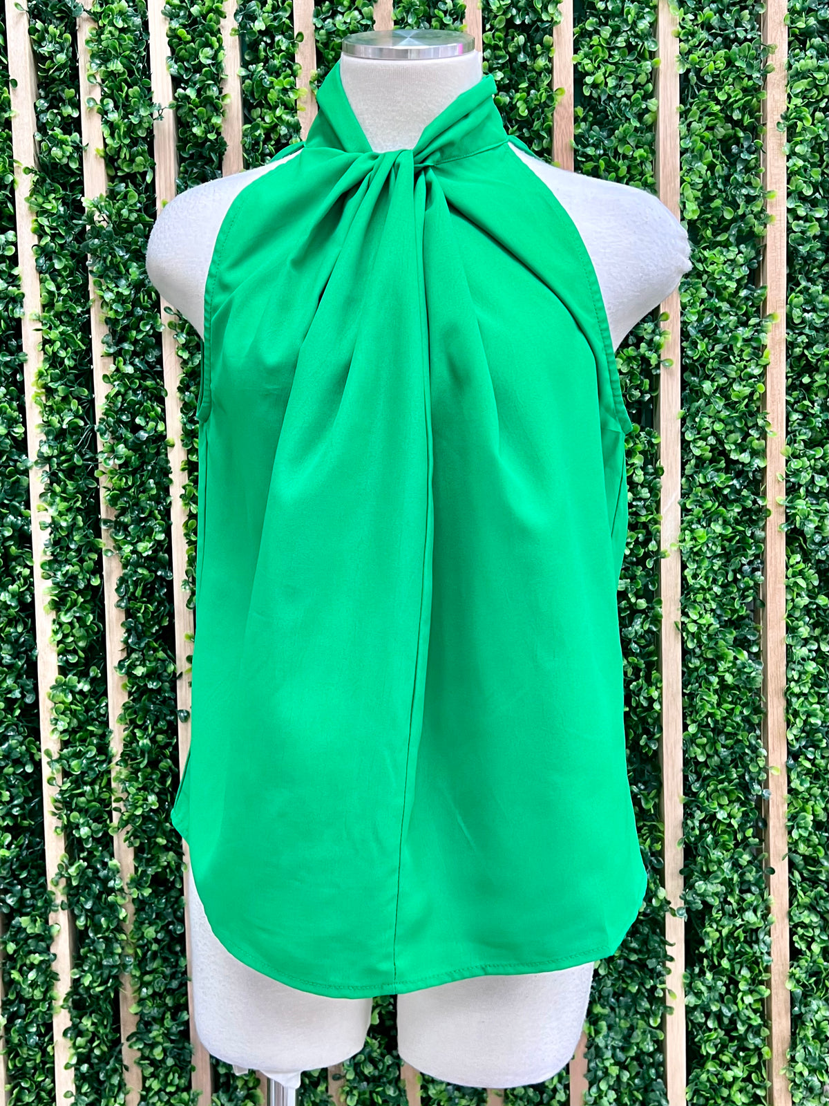 Ruched Detail Sleeveless Blouse