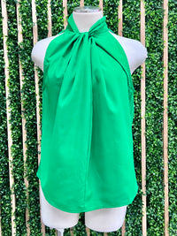 Ruched Detail Sleeveless Blouse