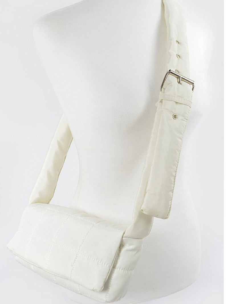 Padded Nylon Crossbody Bag