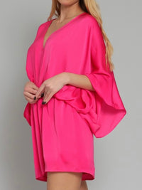 Fuchsia Kimono Romper