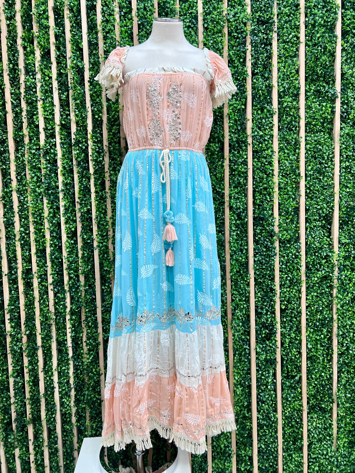 Beautiful Ombre Off Shoulder Maxi