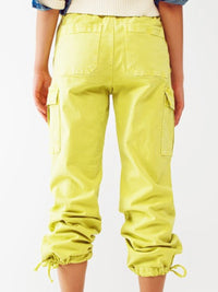 Bright Denim Cargo Joggers