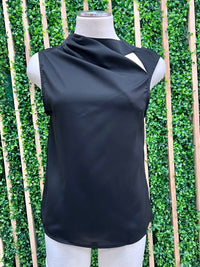 High Neck Front Cutout Top