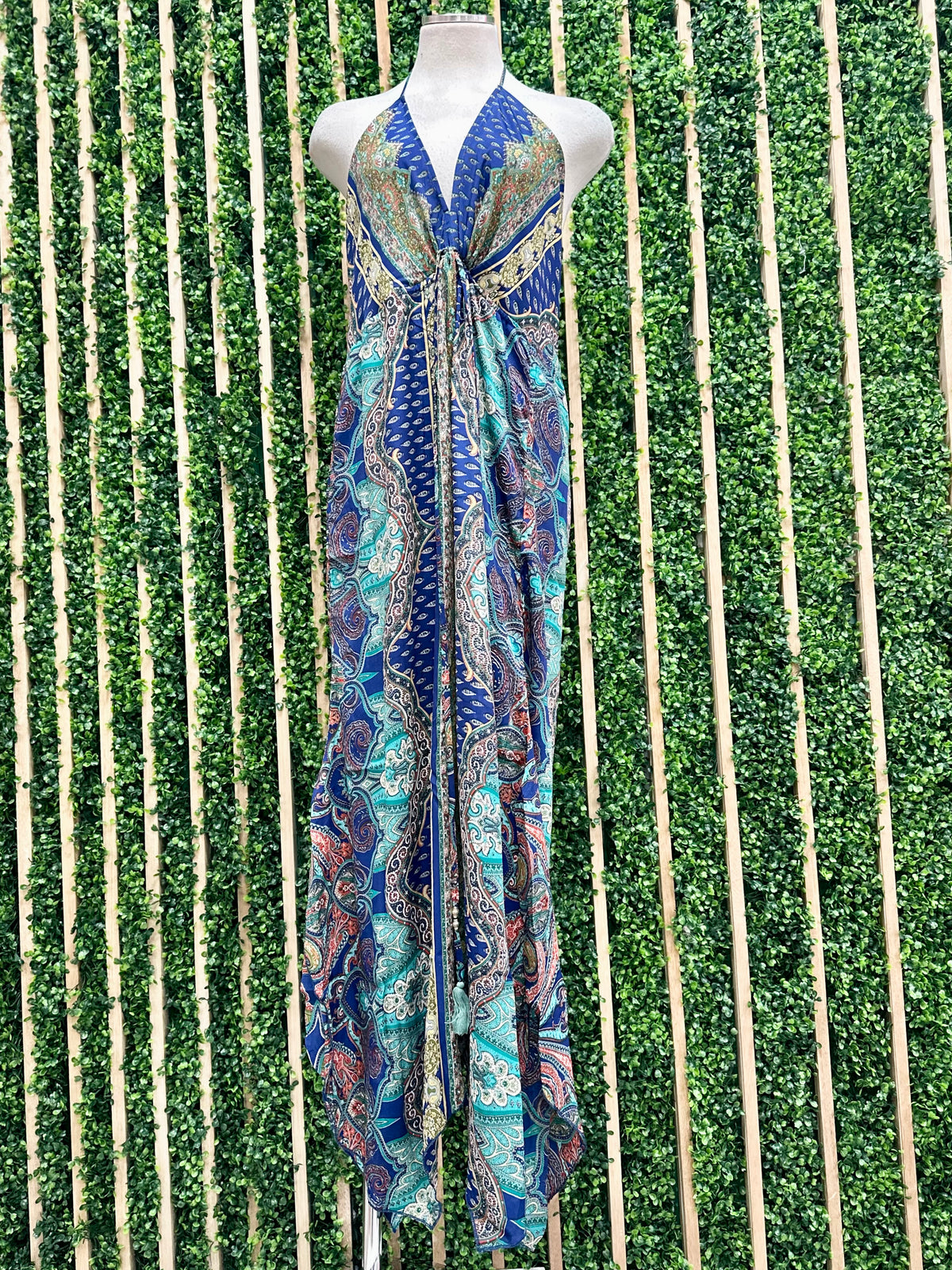 Halter V Neck Harem Jumpsuit