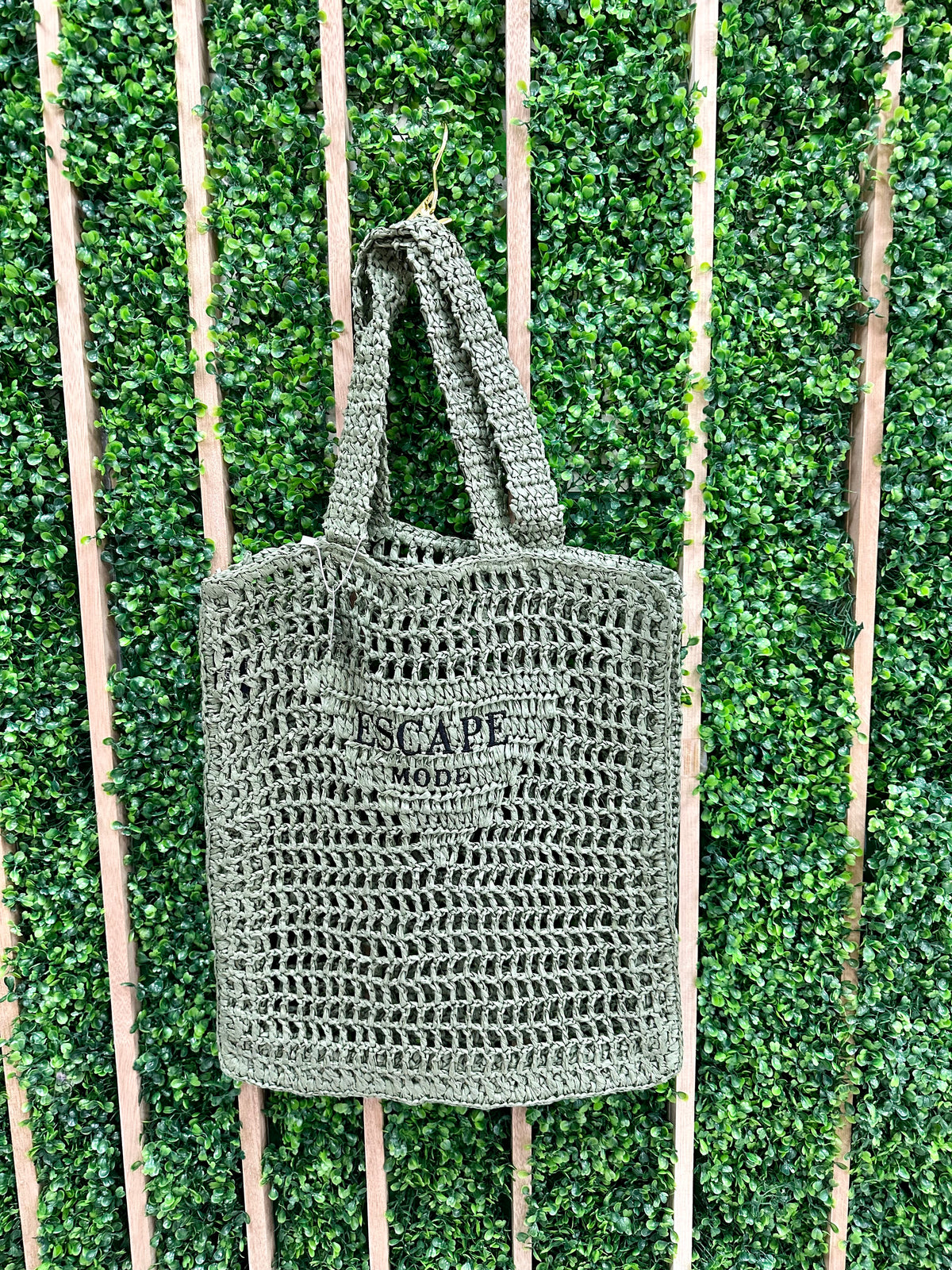 Escape Mode Straw Tote