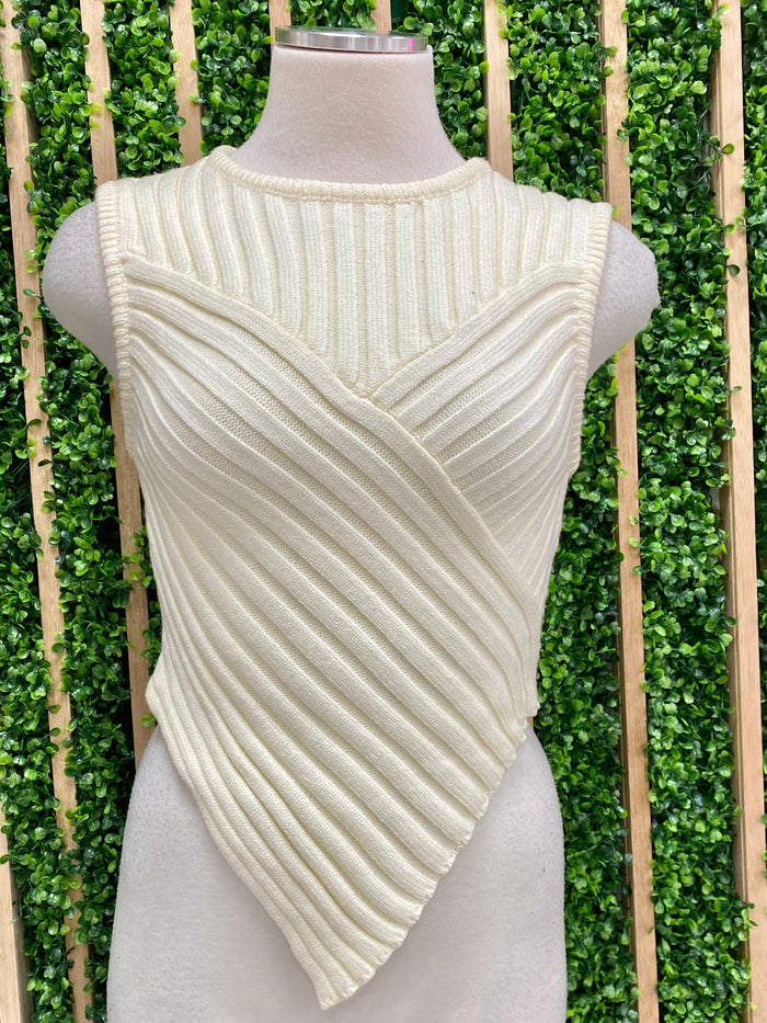 Scarf Hem Knit Top