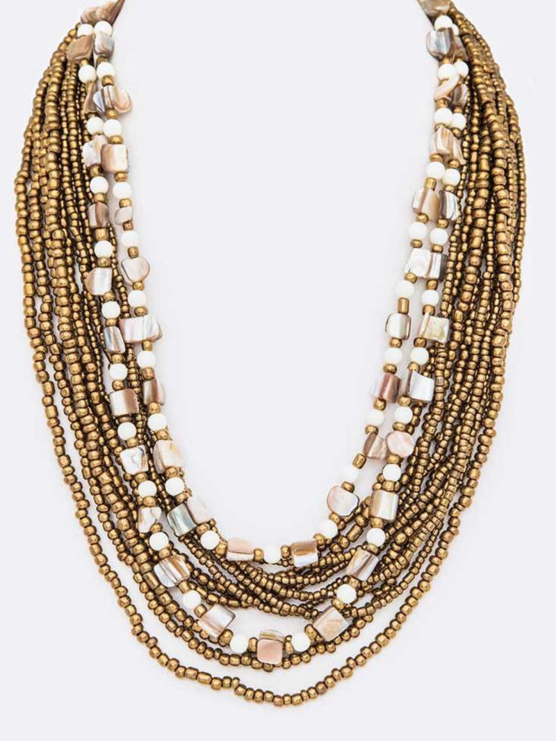 Mix Beads Layer Necklace