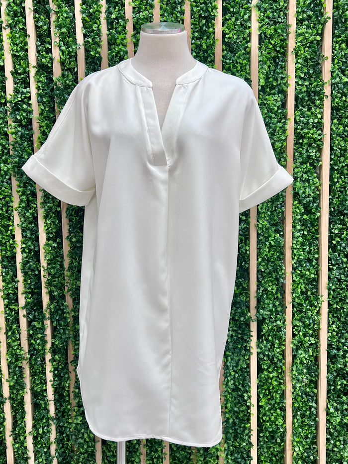 V Neck Short Sleeve Dress