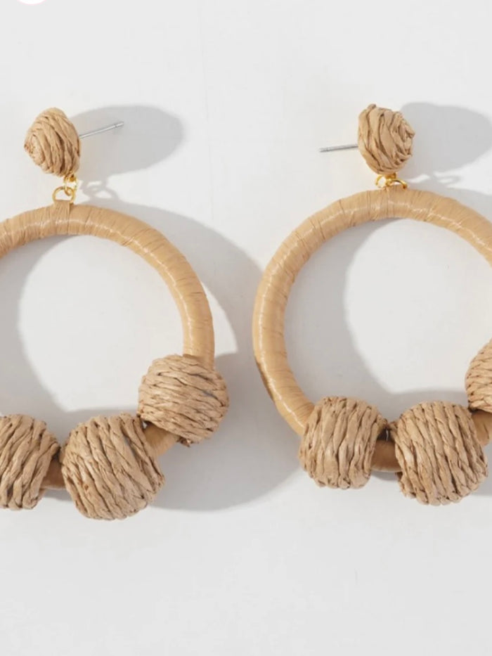 Raffia Drop Earrings