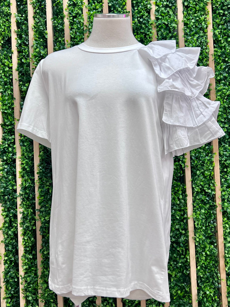 Ruffle Detail Tee