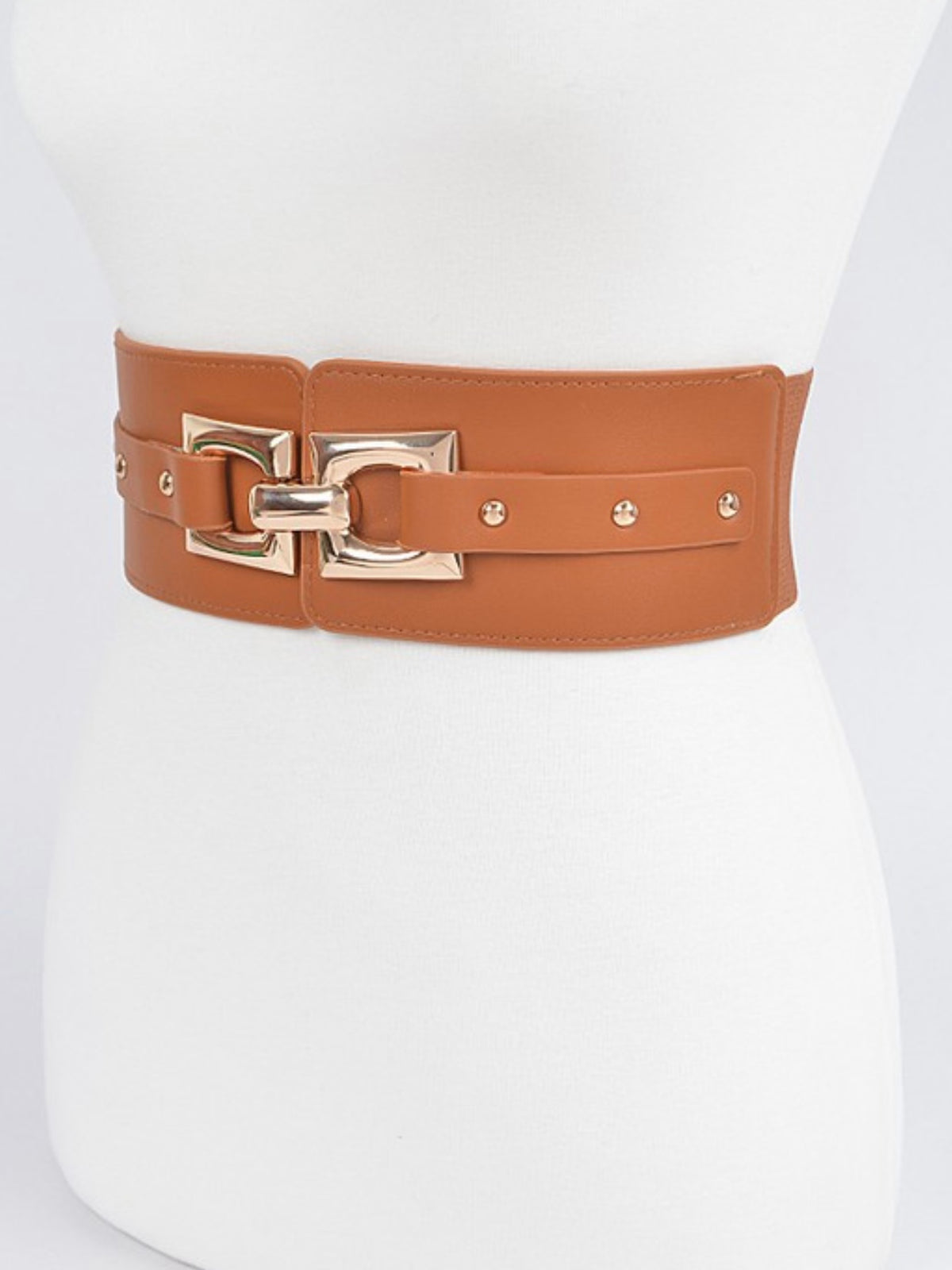 Thick Rectangle Buckle Elastic Belt