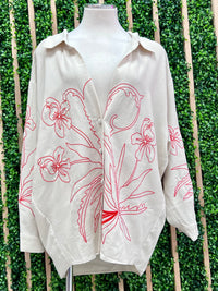 Floral Embroidered Blouse