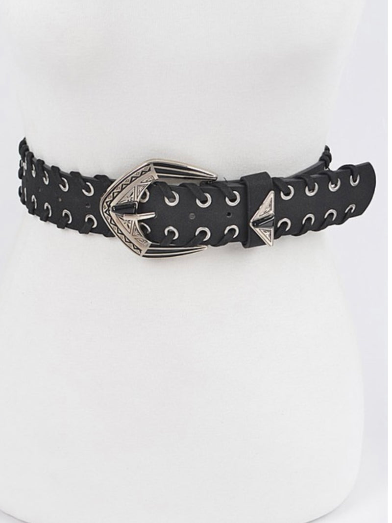 Multi Metal Eyelet Belt