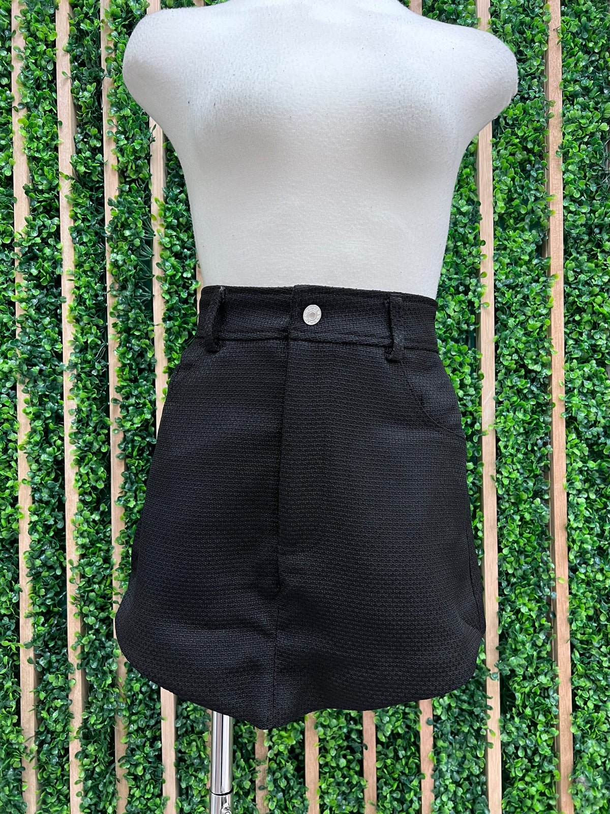 Textured Fitted Skort