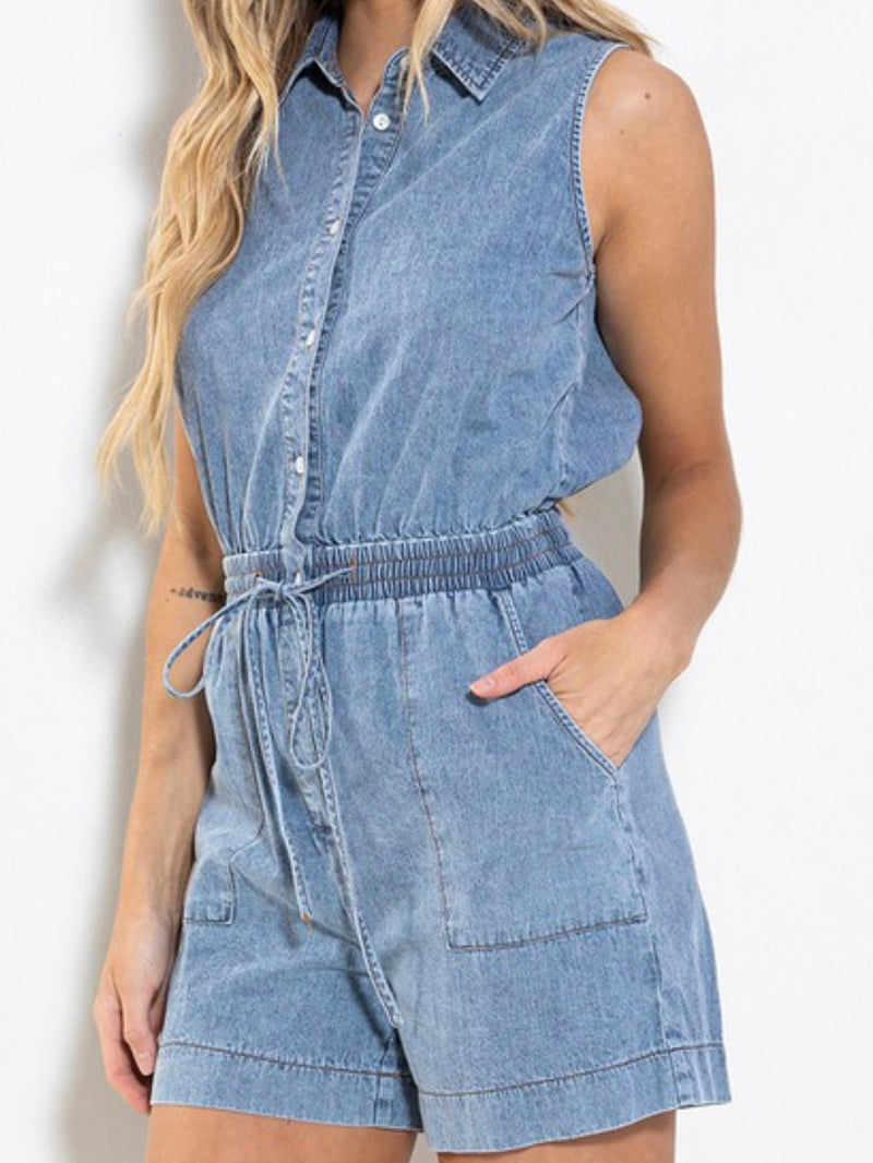 Light Denim Romper