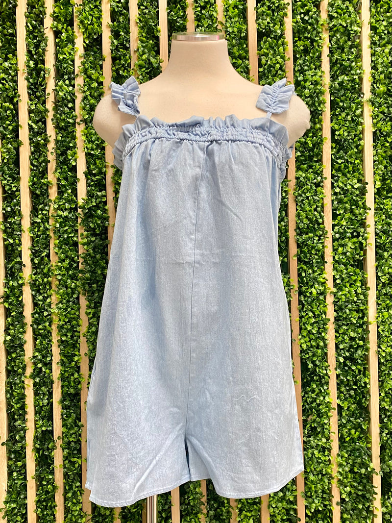 Cute Loose Fit Denim Romper