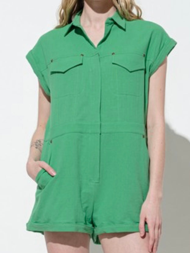 Short Utility Romper