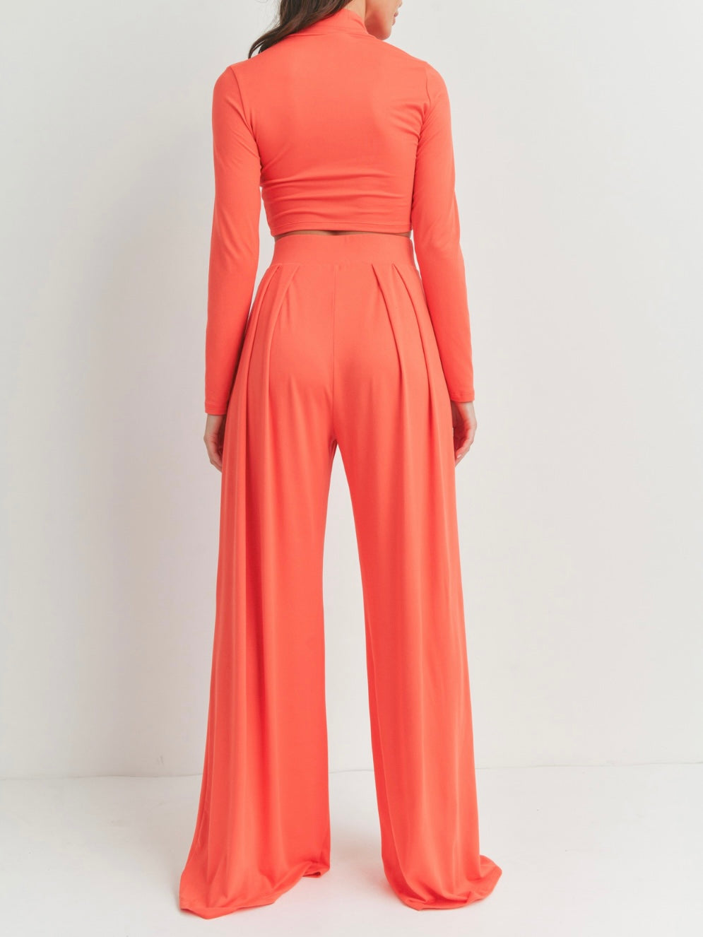 Orange Long Sleeve Pant Set