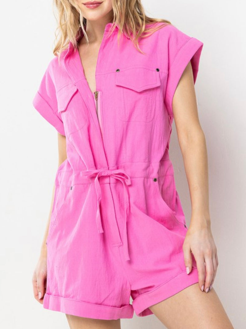 Short Utility Romper
