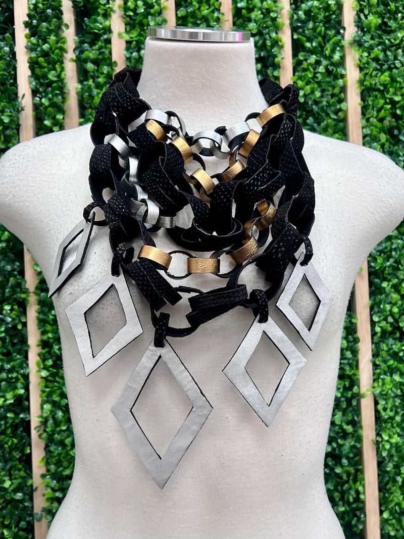 Arlenne Diaz Leather Necklaces