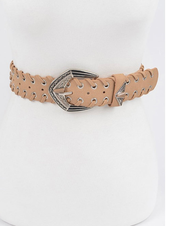 Multi Metal Eyelet Belt