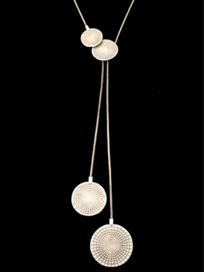 Delicate Boho Double Circle Necklace