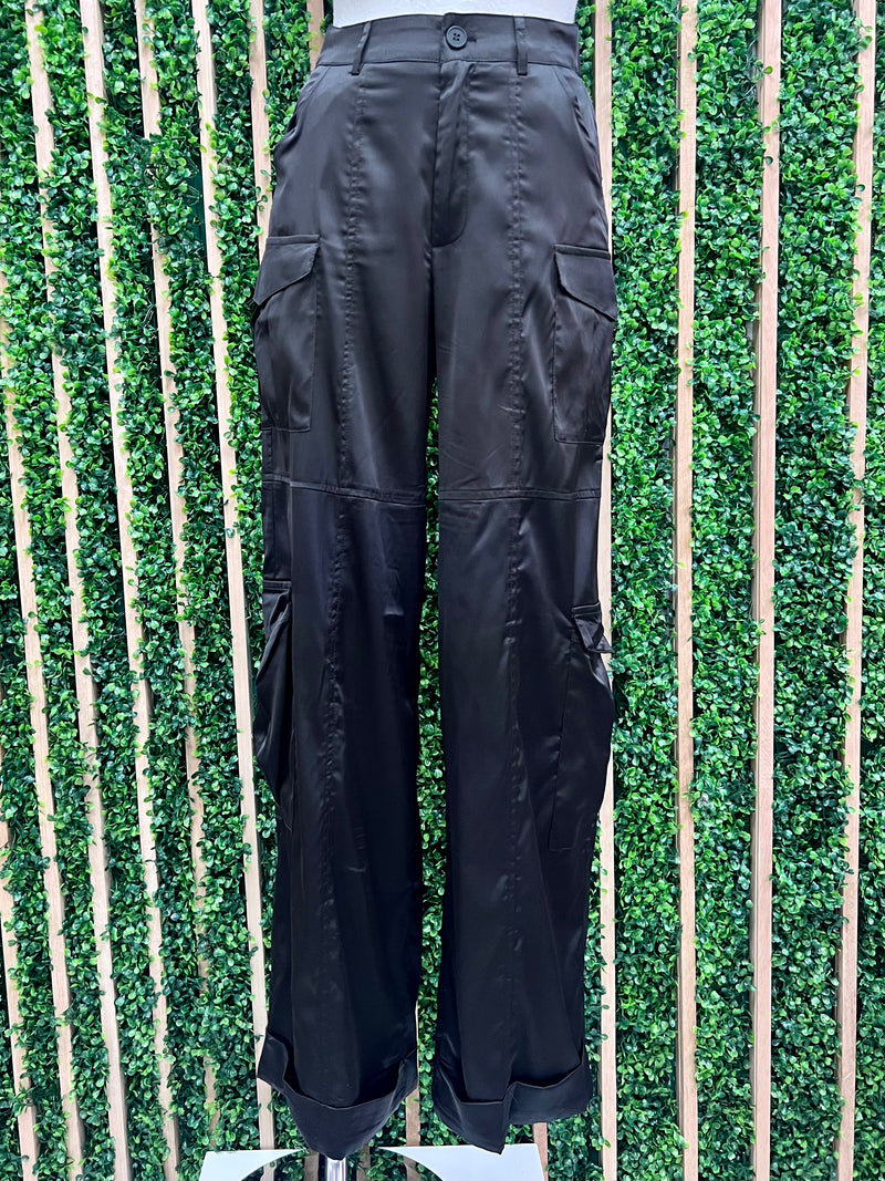 High Waist Wide Leg Cargo Pant