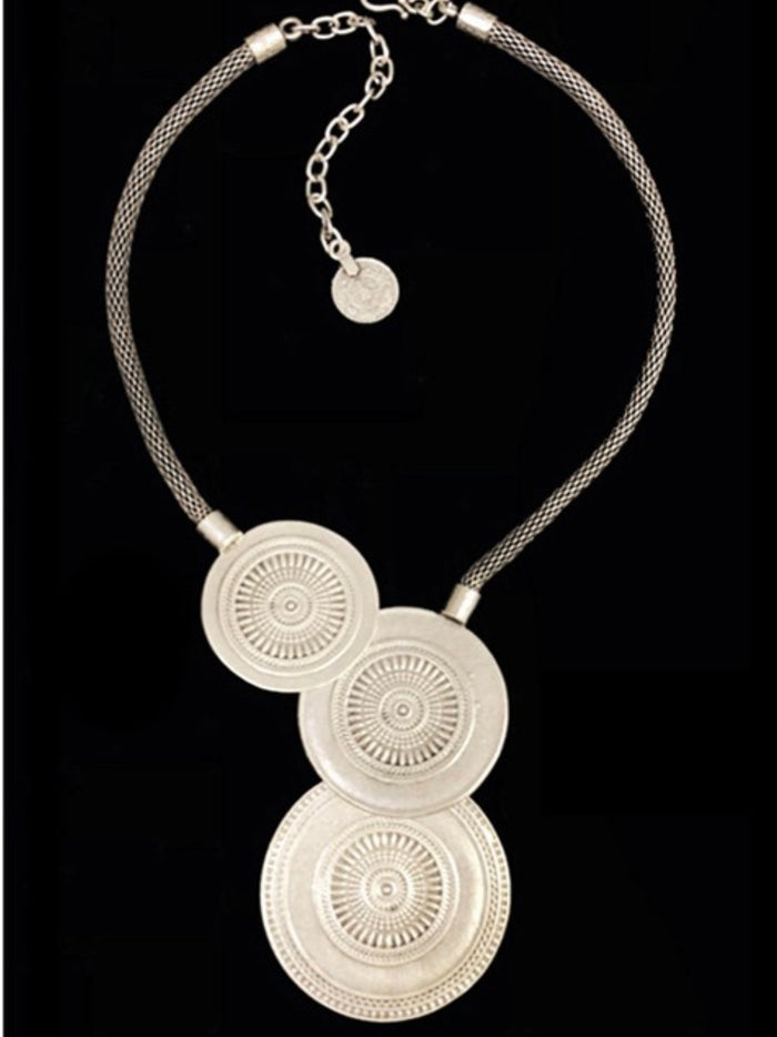 Boho Medallion Trio Necklace