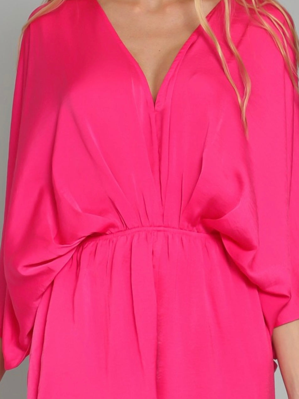 Fuchsia Kimono Romper