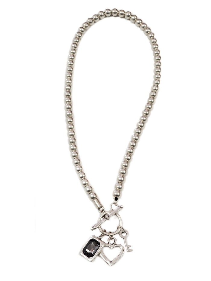 Delicate Boho Heart Charm Necklace