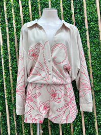 Floral Embroidered Blouse