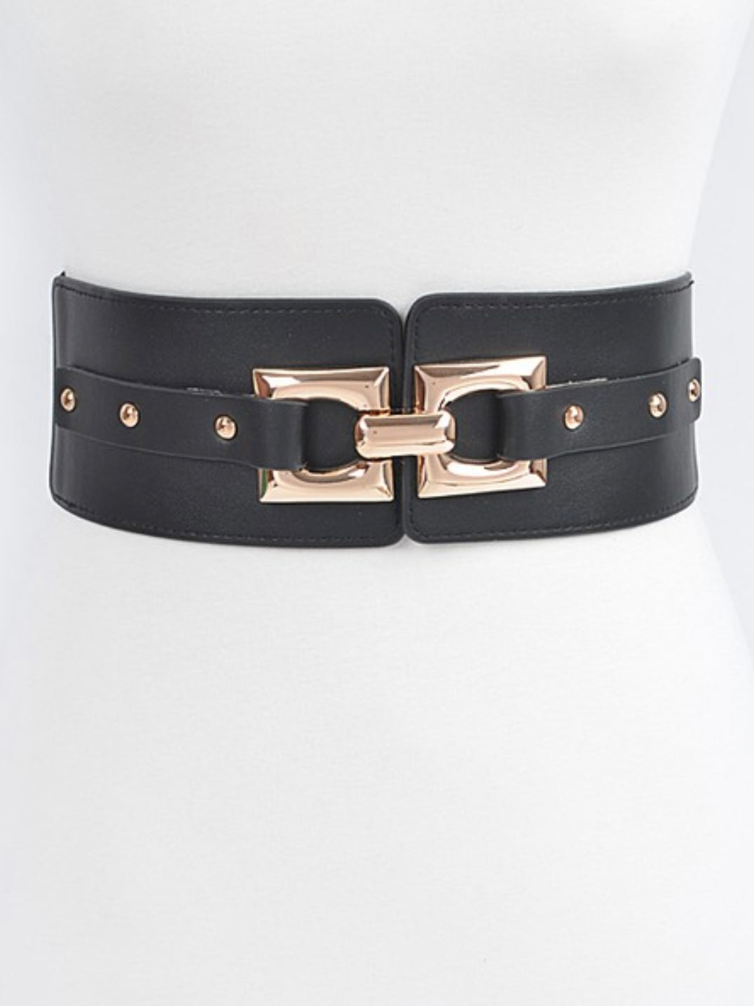 Thick Rectangle Buckle Elastic Belt