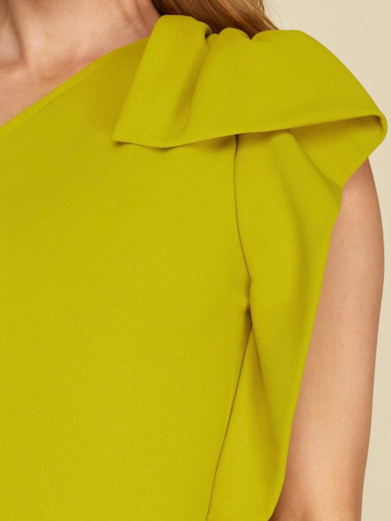 Delicate One Shoulder Detail Jumpsuit