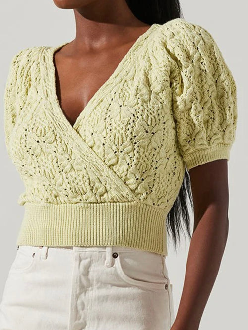 Delicate Lime Knitted Top