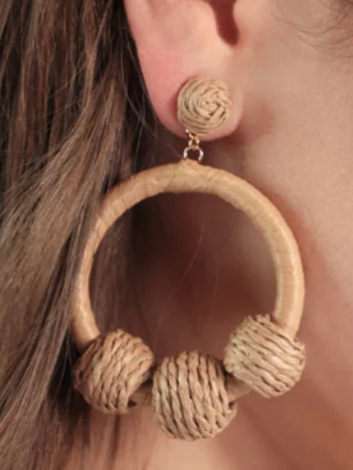 Raffia Drop Earrings