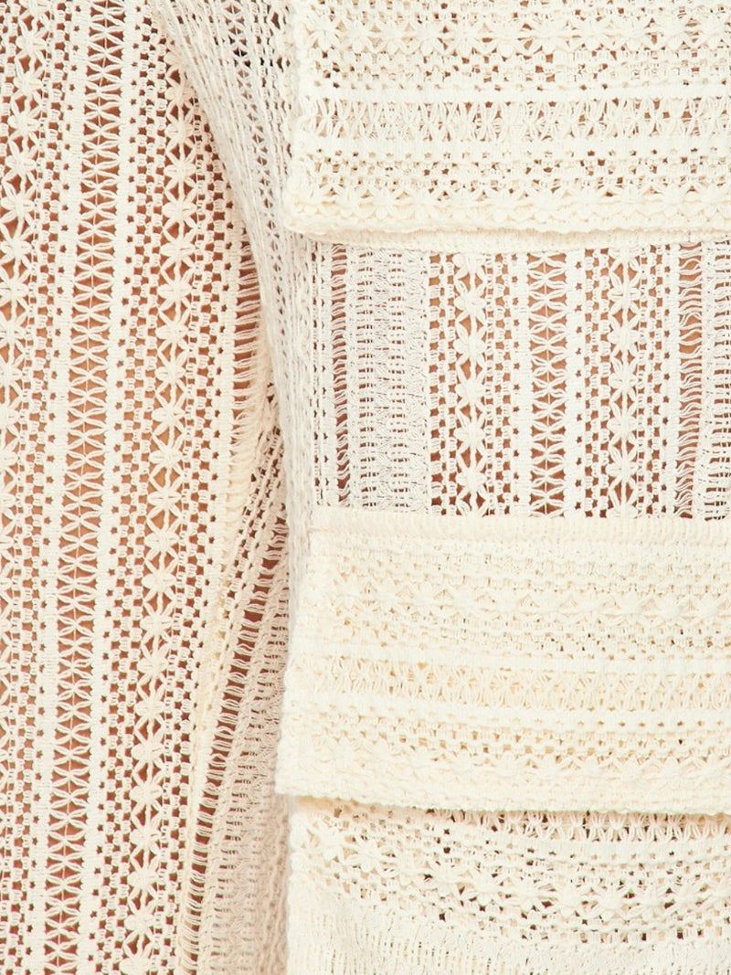 Cream Lace Cargo Resort Joggers
