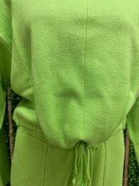 Lime Knit Jogger Set