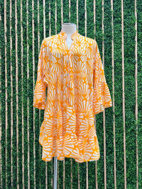 Fun Print Tiered Short Dress