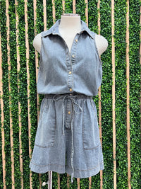 Light Denim Romper