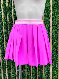 Color Block Pleated Skort